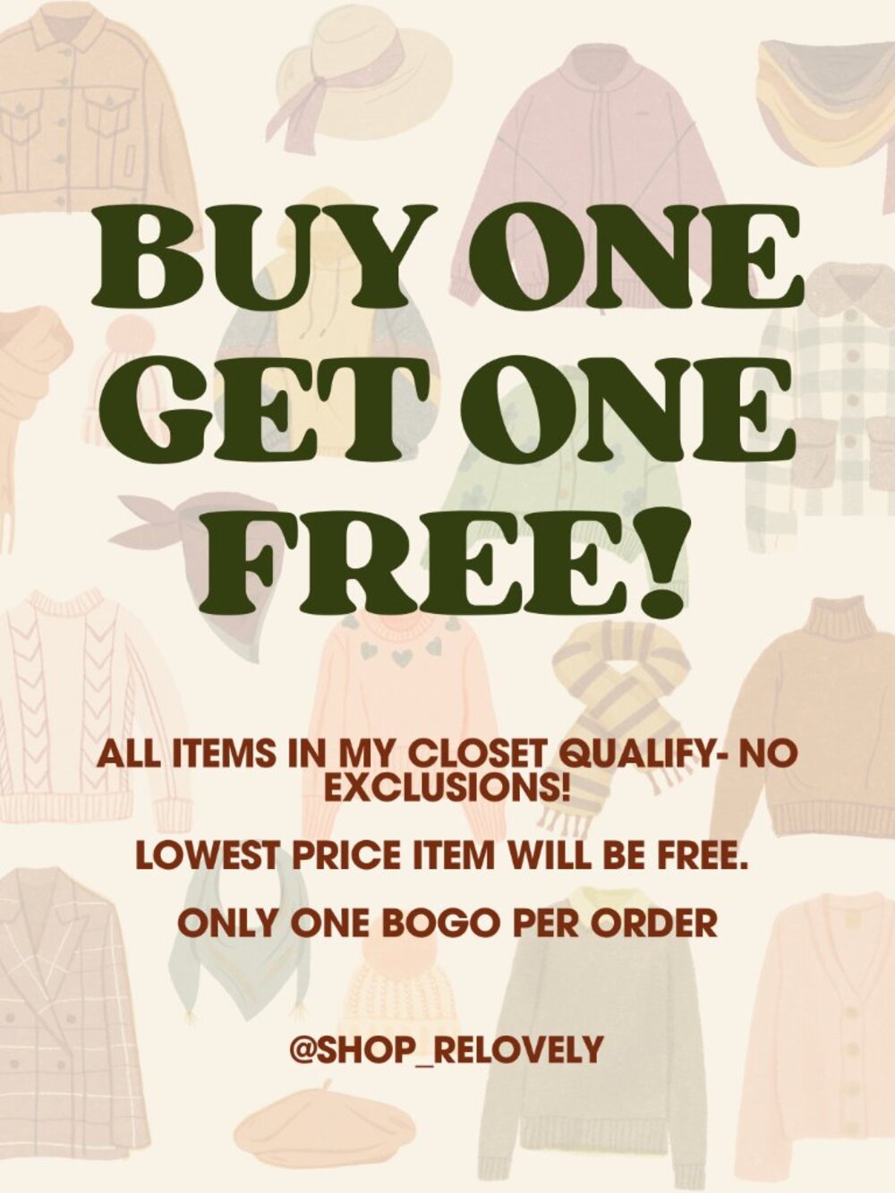 BOGO FREE SALE